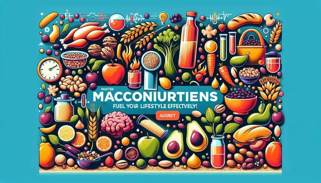 "Master Macronutrients: Fuel Your Lifestyle Effectively!"